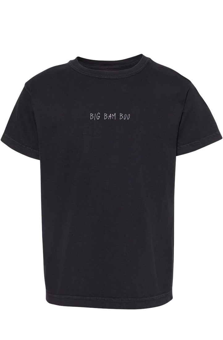 Big Bam Boo Embroidered Tee Black